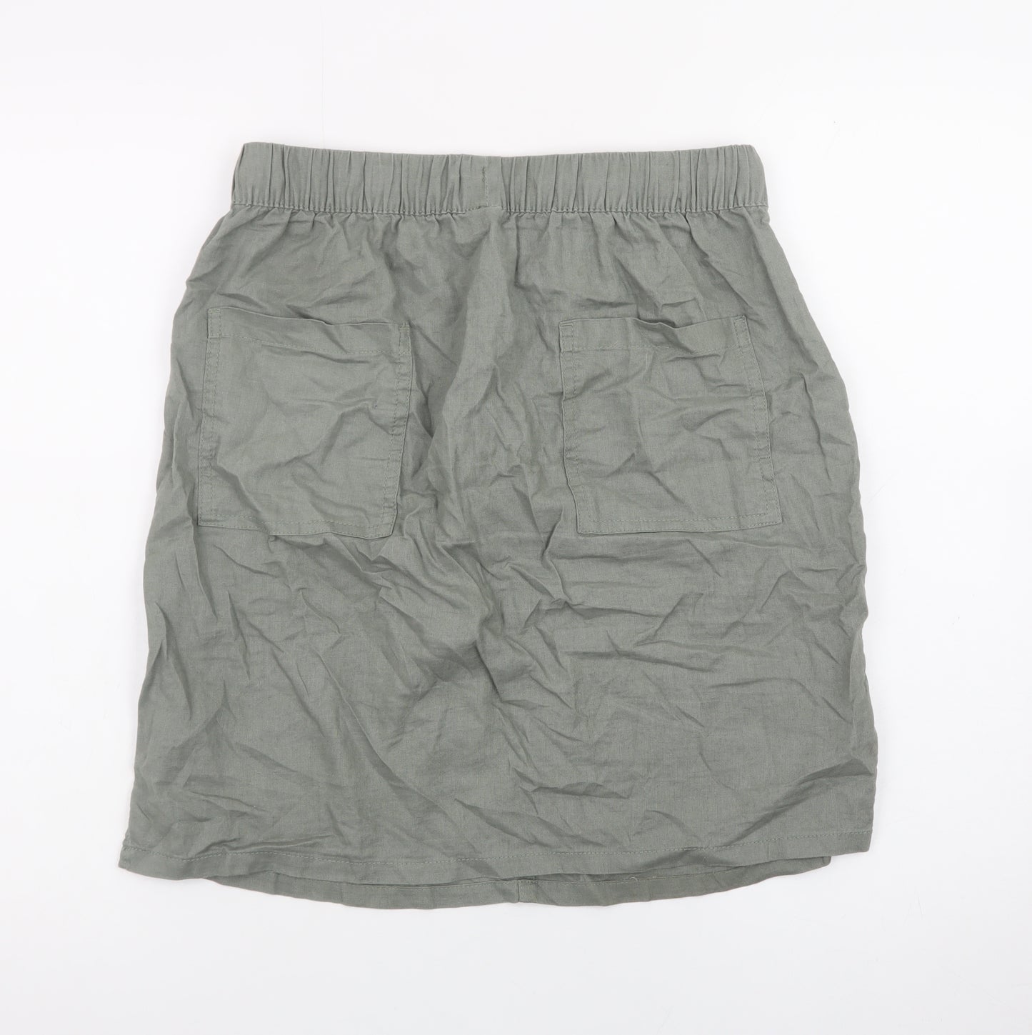 Dunnes Stores Women’s Green Cotton Knee Length Casual Skirt S