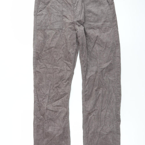 Marks and Spencer Per Una Women's Brown Corduroy Straight Trousers Size 10
