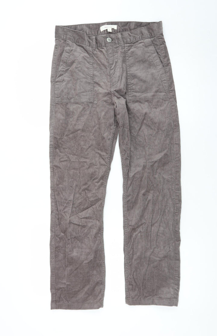 Marks and Spencer Per Una Women's Brown Corduroy Straight Trousers Size 10