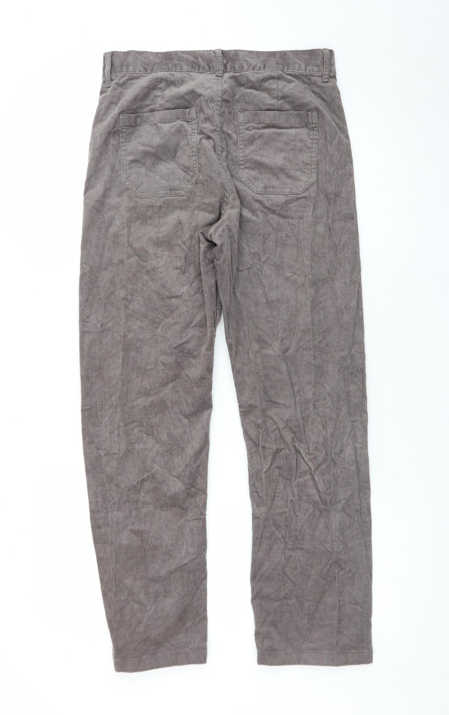 Marks and Spencer Per Una Women's Brown Corduroy Straight Trousers Size 10