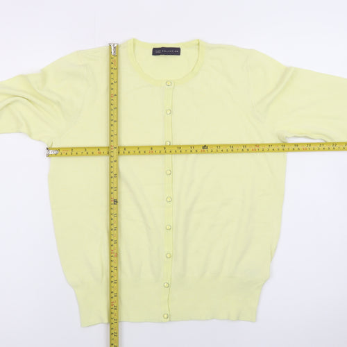 Marks and Spencer Womens Yellow Long Sleeve Cardigan Size 14