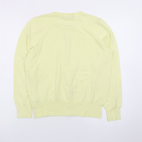 Marks and Spencer Womens Yellow Long Sleeve Cardigan Size 14