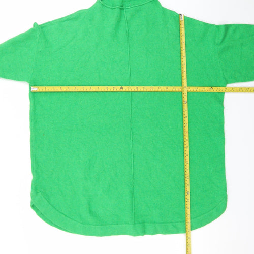 Monsoon Women's Green Mock Neck Pullover Knit Jumper XL