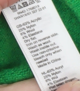 Monsoon Women's Green Mock Neck Pullover Knit Jumper XL
