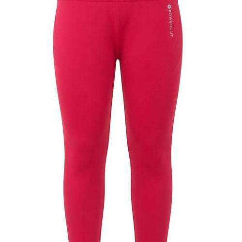 Powercut Women Red High Waist Ankle Length Leggings XL Seamless Fit