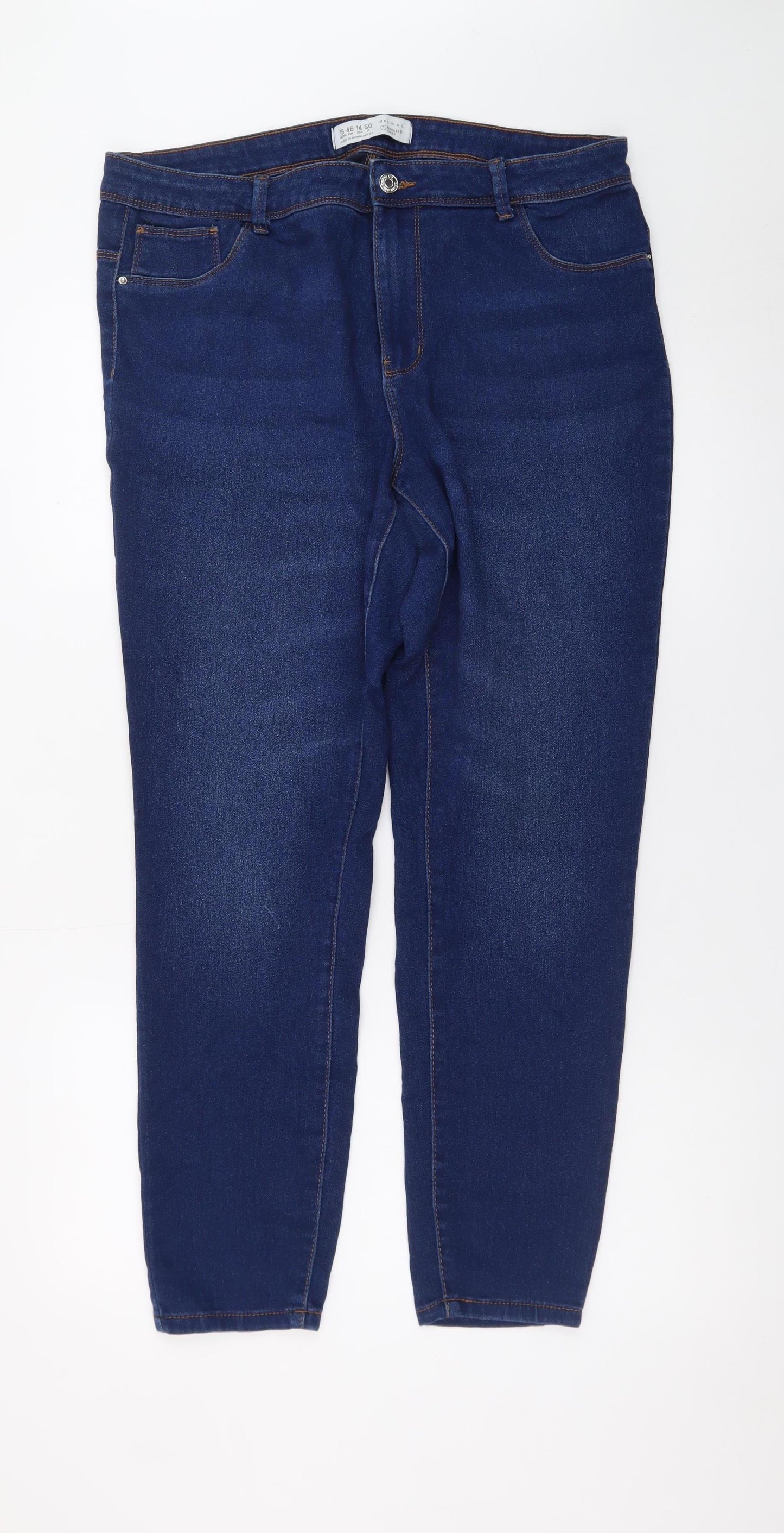 Primark Women’s Blue Skinny Jeans Size 18 Stretch Denim