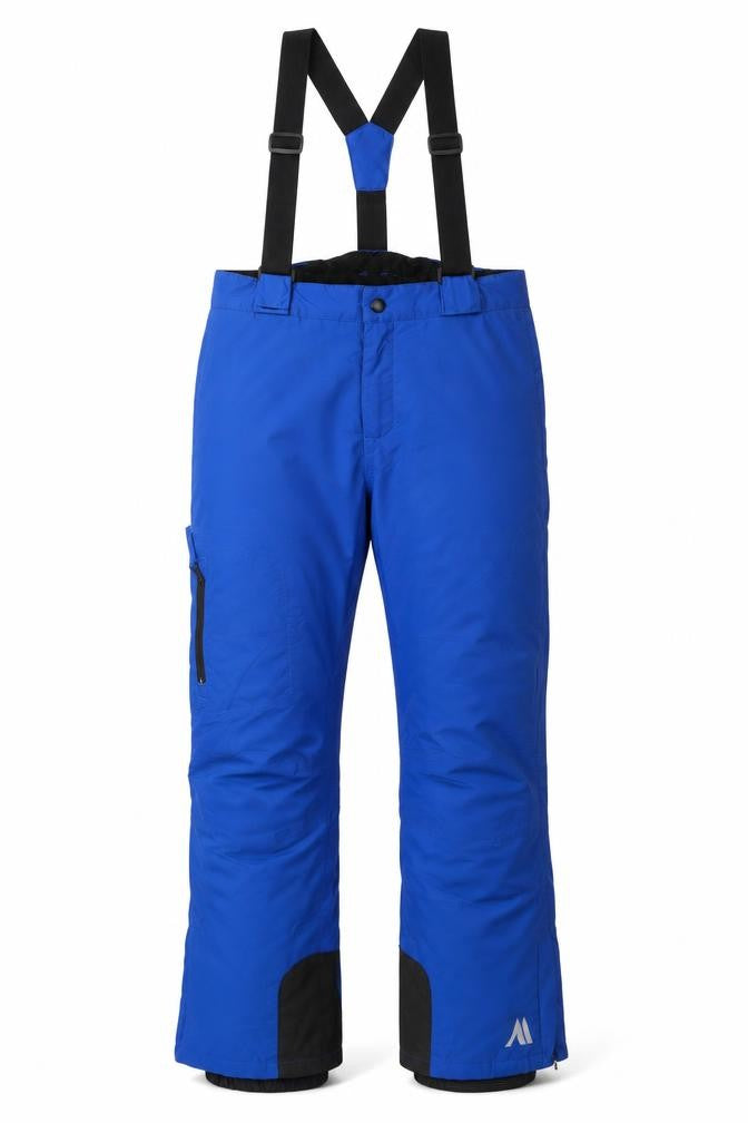Front view of Crivit Teens Blue Snow Pants XS Waterproof Winter Trousers