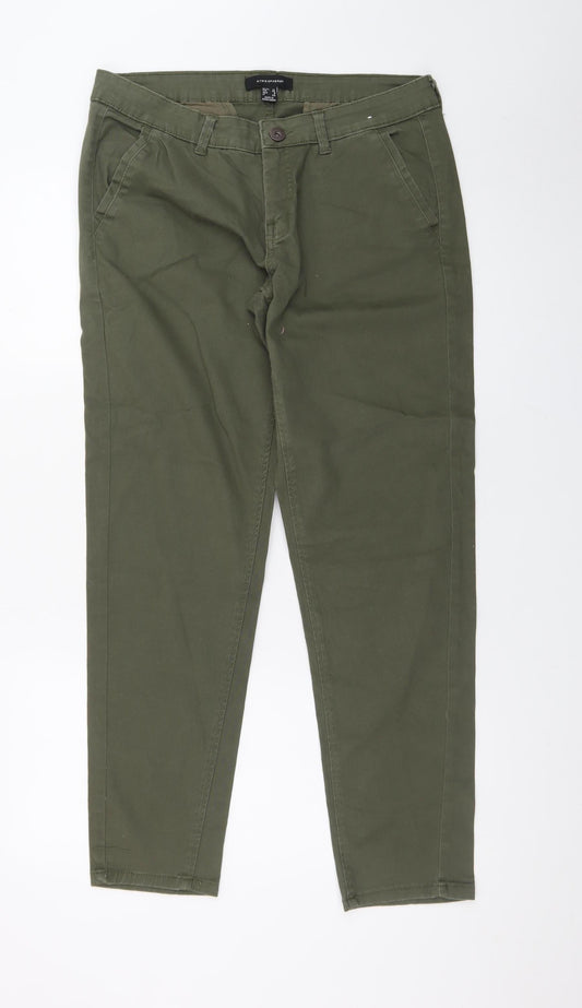 Atmosphere Women Green Size 12 Tapered Cotton Blend Jeans