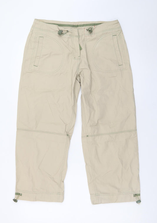 Atmosphere Women’s Beige Cargo Trousers Size 14 Adjustable Waist