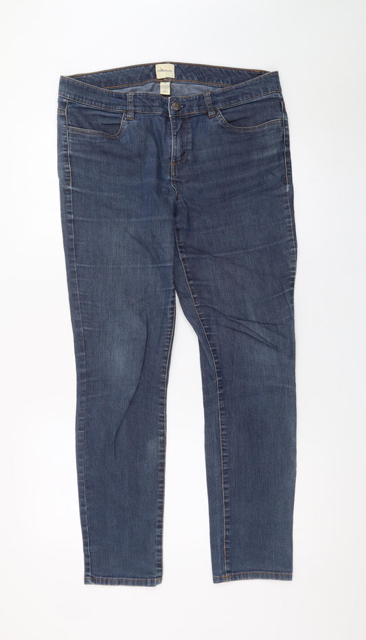G.H. Bass & Co. Womens Blue Size 10 Slim Fit Skinny Jeans