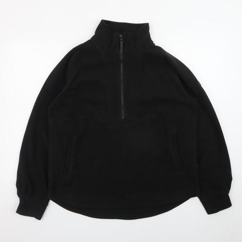 Regatta Great Outdoors Women's Black Fleece 1/2 Zip Pullover UK 12
