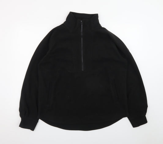 Regatta Great Outdoors Women's Black Fleece 1/2 Zip Pullover UK 12