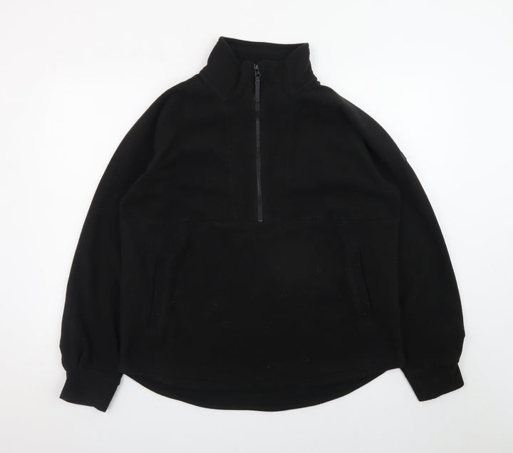 Regatta Great Outdoors Women's Black Fleece 1/2 Zip Pullover UK 12