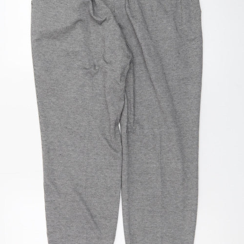 Atmosphere Women's Grey Houndstooth Tapered Trousers Size 14