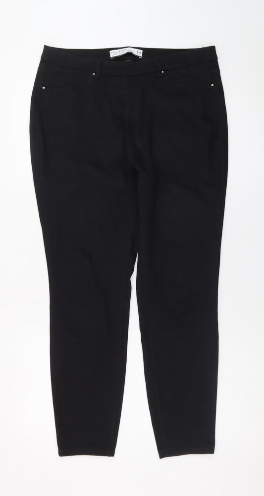 Next Women Black Skinny Stretch Jeans Size 14 Regular