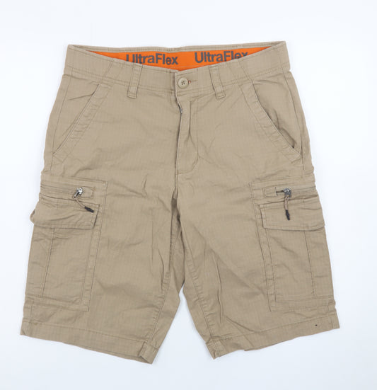 Urban Pipeline Men's Beige Cargo Shorts Size 32 Cotton Blend