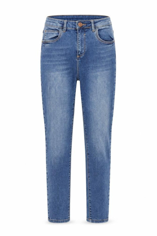 Front view of Poco by Pippa Women's Blue High Rise Skinny Jeans, size 8