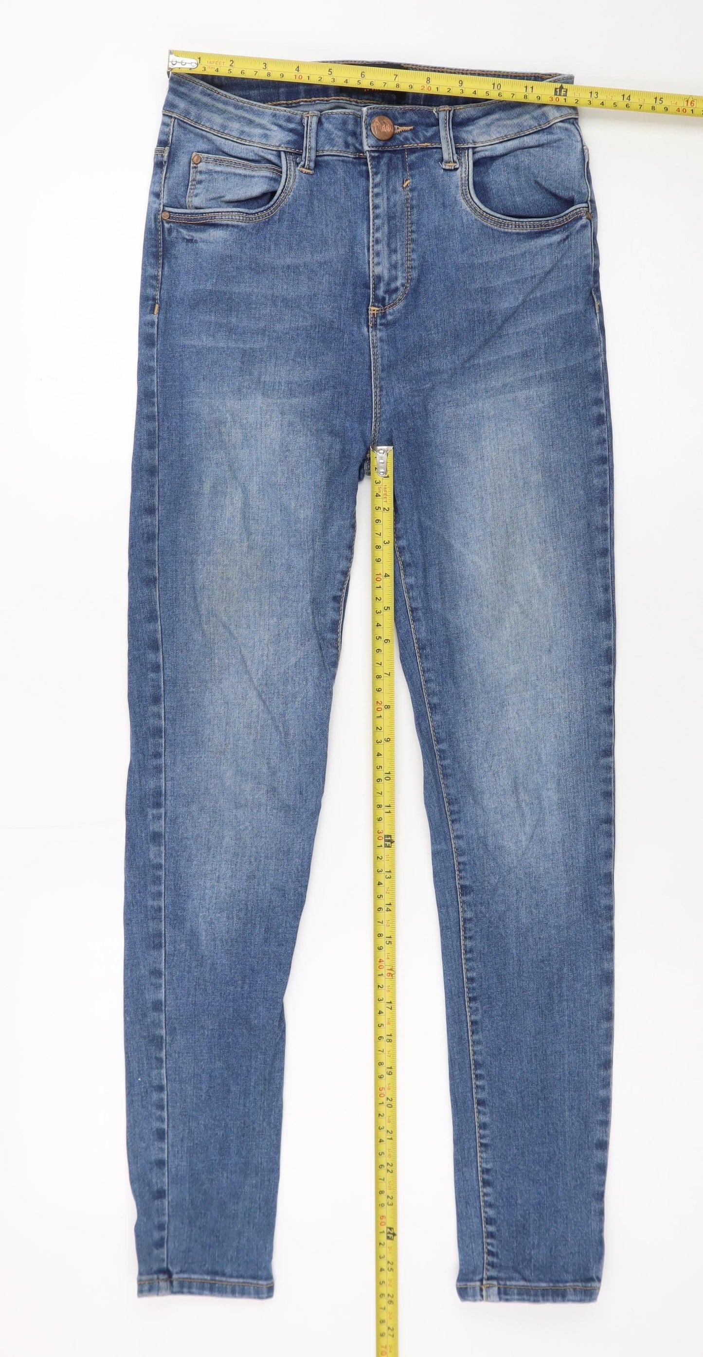Poco by Pippa Women's Blue High Rise Skinny Jeans Size 8