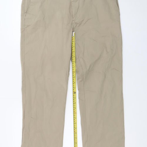 Dunnes Stores Men's Beige Chino Trousers 34W 31L Regular Fit