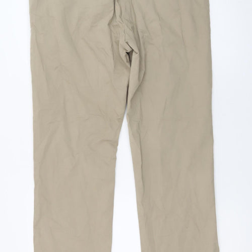 Dunnes Stores Men's Beige Chino Trousers 34W 31L Regular Fit