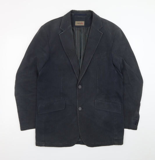 Remus Uomo Men’s Blue 38R Cotton Blazer Jacket