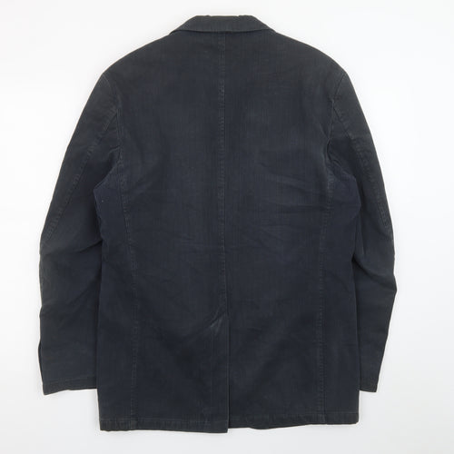Remus Uomo Men’s Blue 38R Cotton Blazer Jacket
