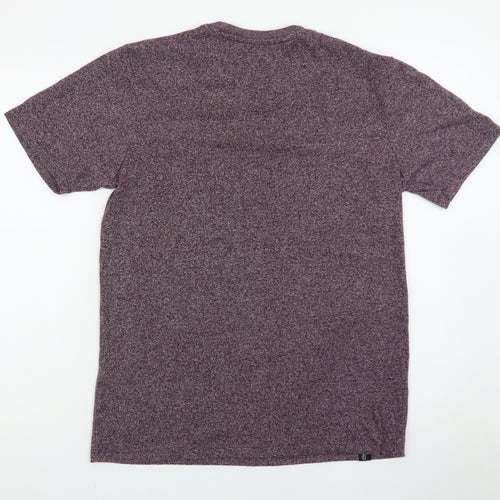 Diesel Men's Purple Short Sleeve Crew Neck Cotton Blend T-Shirt Size M