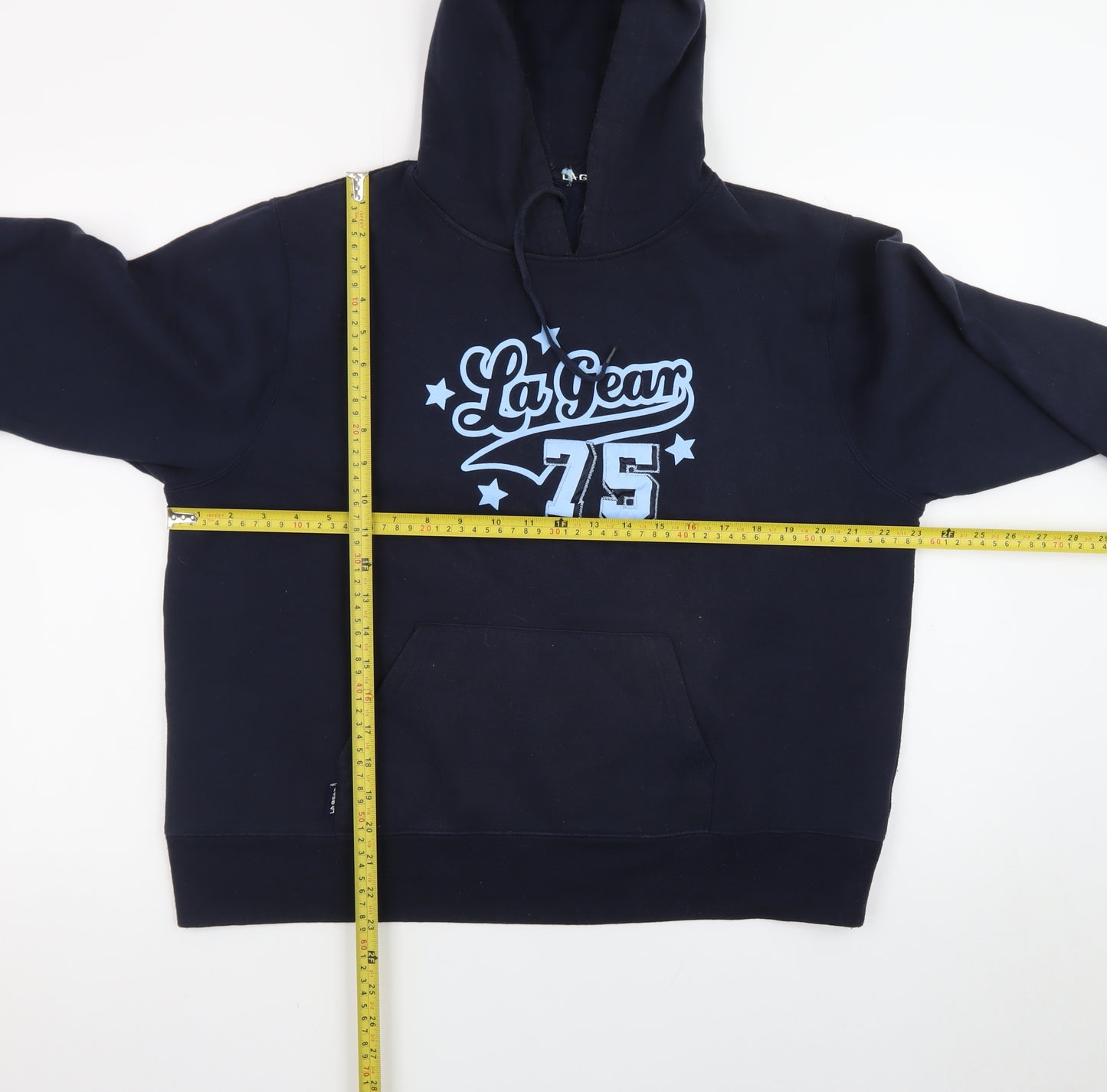 LA Gear Men's Blue Pullover Hoodie XL Graphic Logo Sportswear