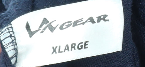 LA Gear Men's Blue Pullover Hoodie XL Graphic Logo Sportswear