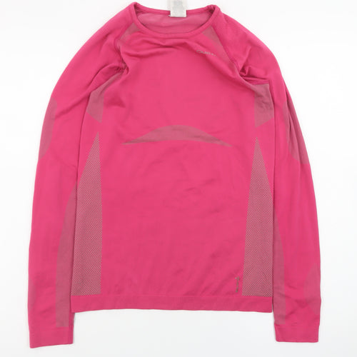 Quechua Women's Pink Long Sleeve Athletic T-Shirt Size 10