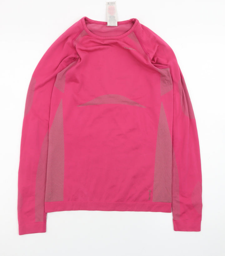Quechua Women's Pink Long Sleeve Athletic T-Shirt Size 10