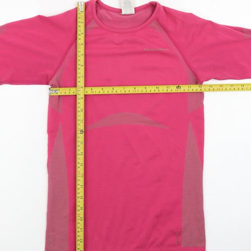 Quechua Women's Pink Long Sleeve Athletic T-Shirt Size 10