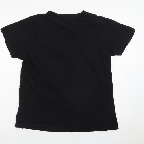 Cedarwood State Men's Black Tiger Graphic Crew Neck T-Shirt Size L