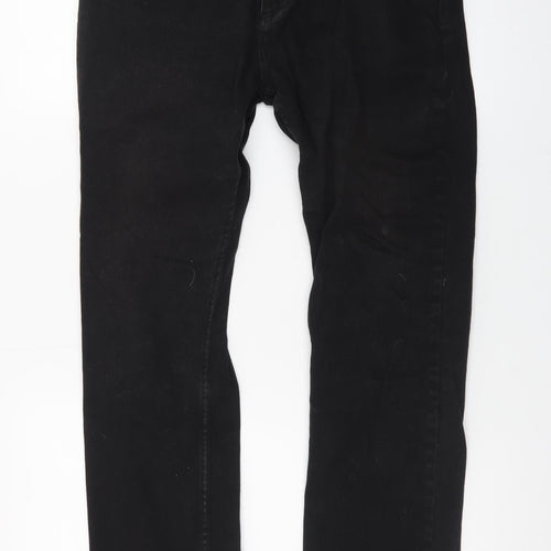 Denim Co. Men's Black Straight Jeans 32W 30L Regular Fit