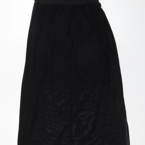 Warehouse Women’s Black Maxi Dress Size 10 Sleeveless Formal