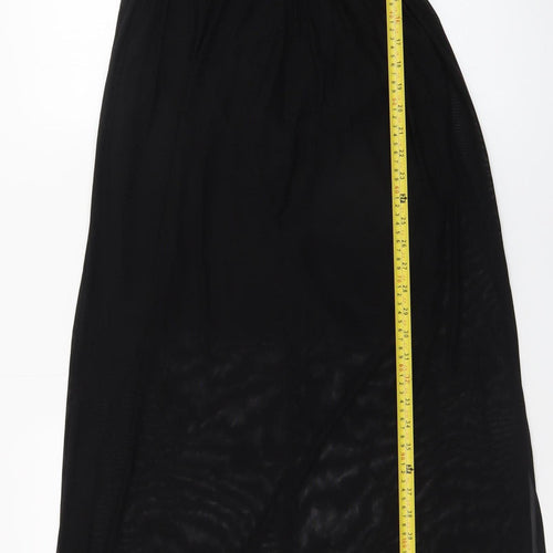 Warehouse Women’s Black Maxi Dress Size 10 Sleeveless Formal