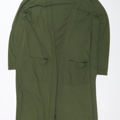 Red Herring Women's Green Longline Cardigan Size 16
