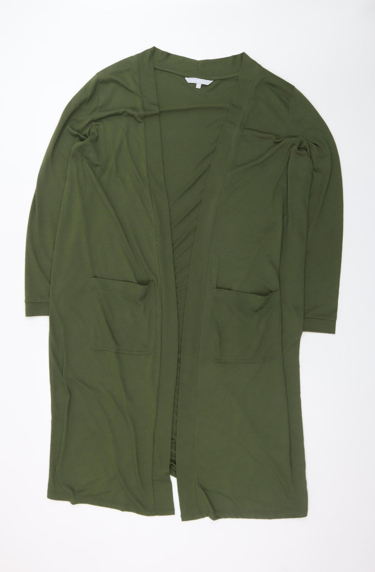 Red Herring Women's Green Longline Cardigan Size 16