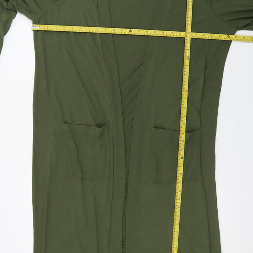 Red Herring Women's Green Longline Cardigan Size 16