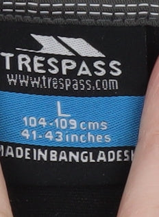 Trespass Mens Black Fleece Half Zip Pullover Sweatshirt Size L