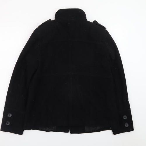 Dorothy Perkins Women's Black Military Button Short Jacket Size 12