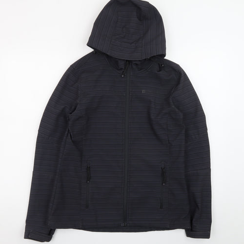 Mountain Warehouse Women's Black Softshell Hooded Jacket UK 10