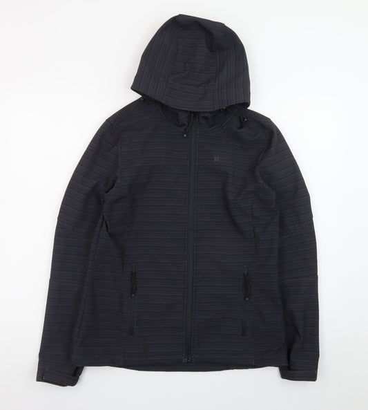 Mountain Warehouse Women's Black Softshell Hooded Jacket UK 10