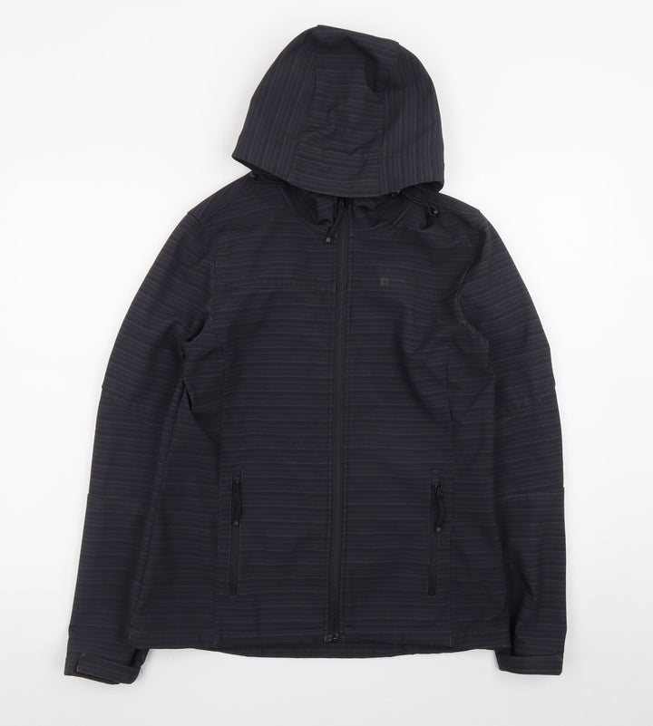 Mountain Warehouse Women's Black Softshell Hooded Jacket UK 10