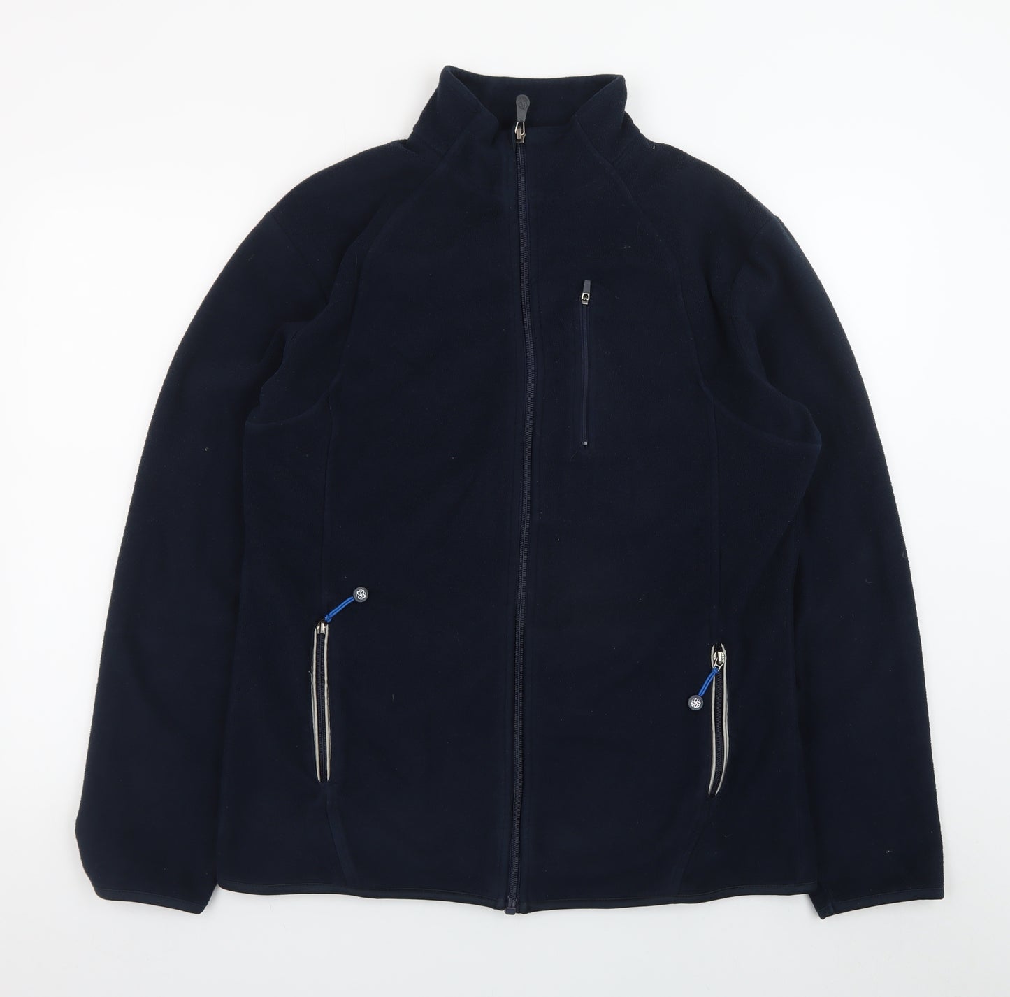 Cedar Wood State Men’s Blue Fleece Full Zip Jacket L