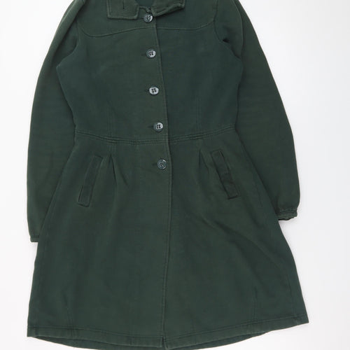 Sandwich Women's Green Mid-Length Cotton Overcoat Size S