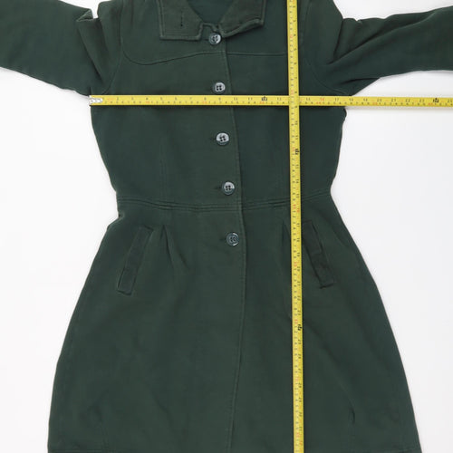 Sandwich Women's Green Mid-Length Cotton Overcoat Size S