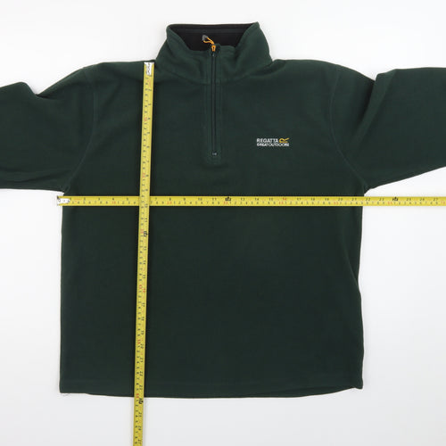 Regatta Men’s Green Fleece 1/4 Zip Pullover Sweatshirt M