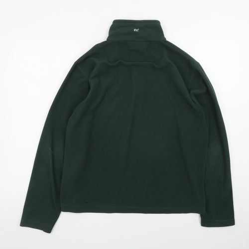 Regatta Men’s Green Fleece 1/4 Zip Pullover Sweatshirt M