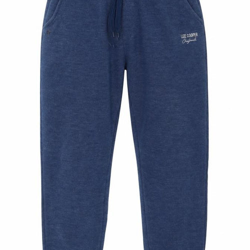 Lee Cooper Men's Blue Jogger Trousers L Regular Fit Elastic Waist